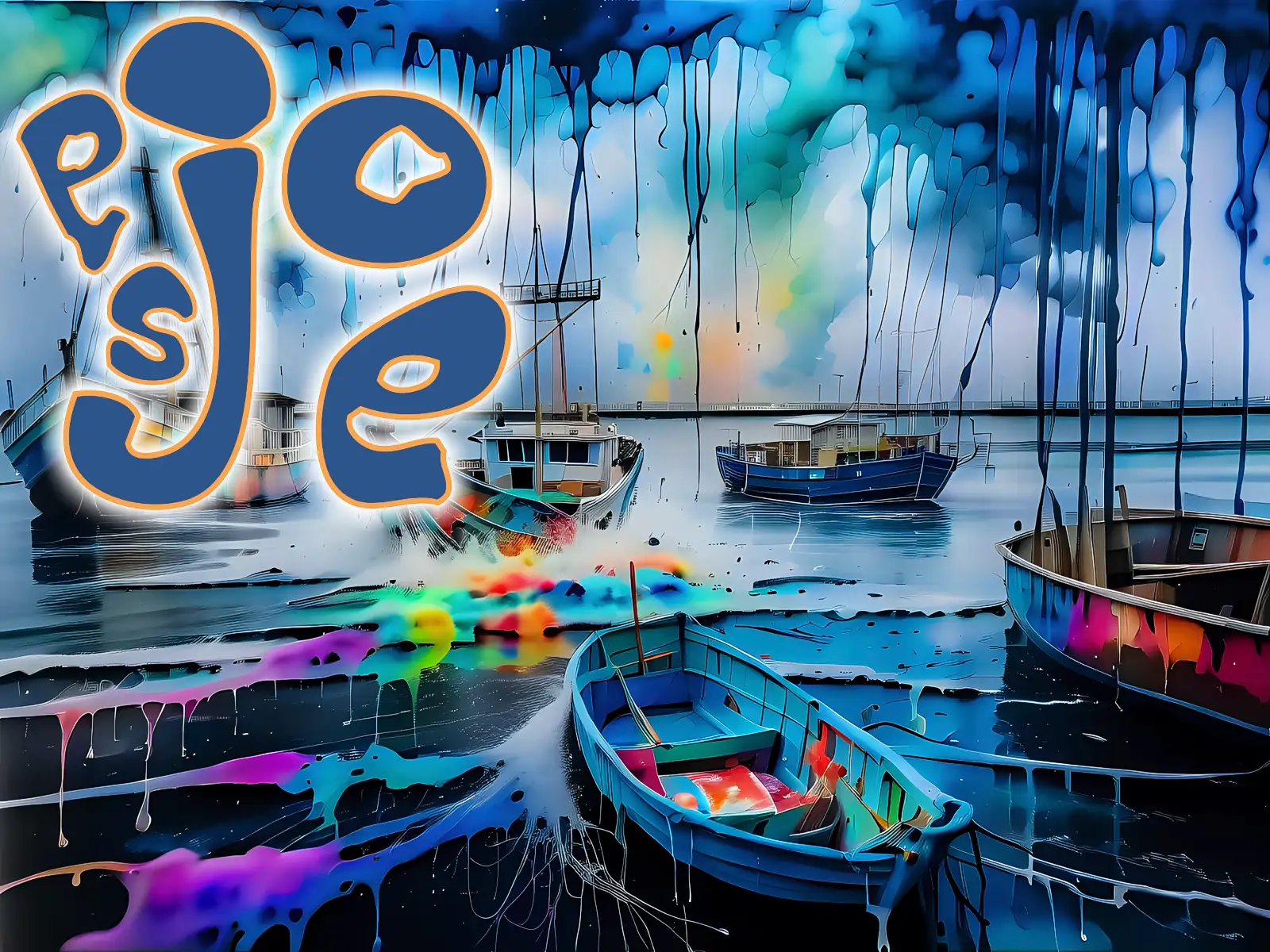 Logo and Header for the town of Port St. Joe with fishing boats on the bay